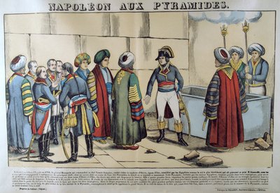 Napoleon an den Pyramiden, 1798, 19. Jahrhundert von Unbekannt