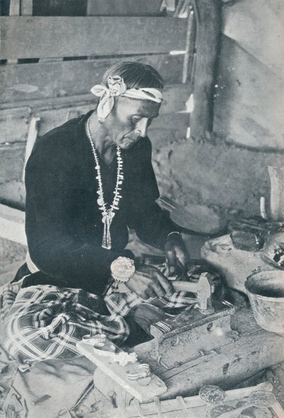 Navajo-Silber- und Türkisschmuck, 1931 von Unbekannt