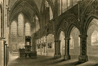 Mittelschiff der Boxgrove-Kirche, 1835 von Unbekannt