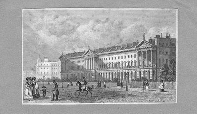 Neoklassizistisches Gebäude, 19. Jahrhundert von Unbekannt