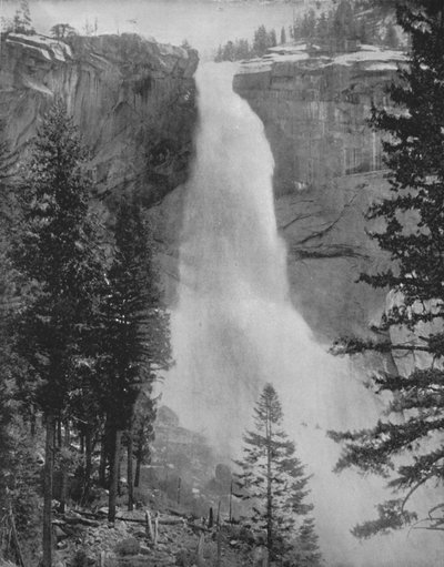 Nevada Fall im Yosemite-Tal, 19. Jahrhundert von Unbekannt