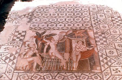 Nymphen, römisches Mosaik, Volubilis, Marokko von Unbekannt