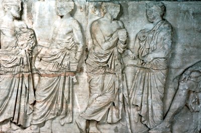 Beamte, Fries vom Parthenon, 438-432 v. Chr. von Unbekannt