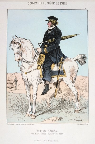 Marineoffizier, Belagerung von Paris, 1870-1871 von Unbekannt