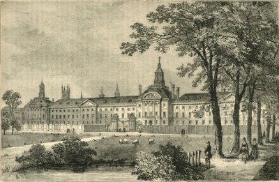 Altes Bethlehem Hospital, Moorfields um 1750, ca. 1872 von Unbekannt