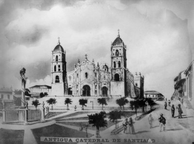 Alte Kathedrale von Santiago de Cuba, 1523, 1920er Jahre von Unbekannt
