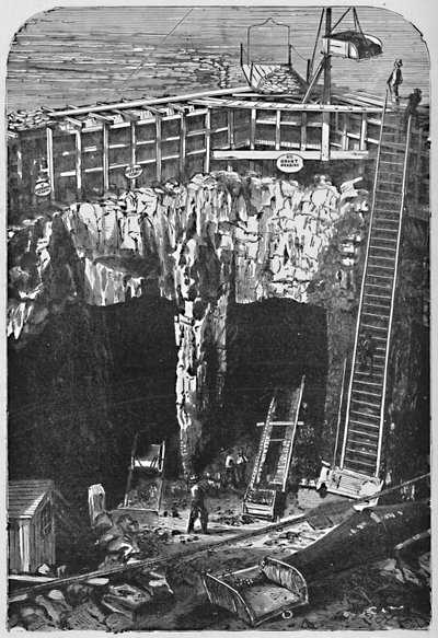 Eröffnung des Schachts unter Hell Gate, 1883 von Unbekannt