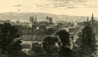 Oxford, von Headington Hill, 1898 von Unbekannt