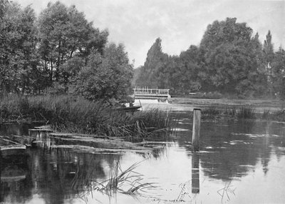 Pangbourne Weir, um 1896 von Unbekannt