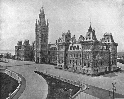 Parlamentsgebäude, Ottawa, Kanada, ca. 1900 von Unbekannt