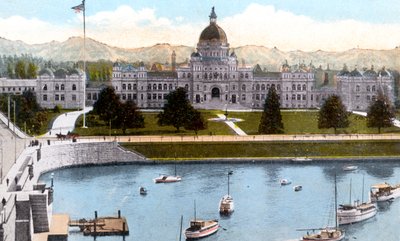 Parlamentsgebäude, Victoria, British Columbia, Kanada, um 1900 von Unbekannt