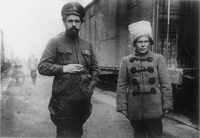 Pavel Dybenko und Nestor Makhno von Unbekannt
