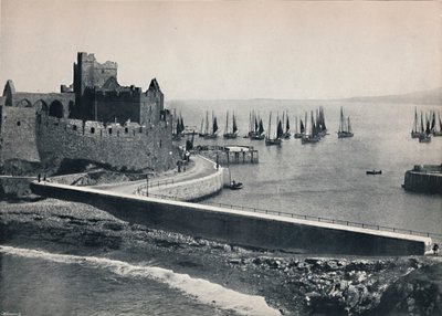 Peel - Die alte Burg und der Hafen, 1895 von Unbekannt