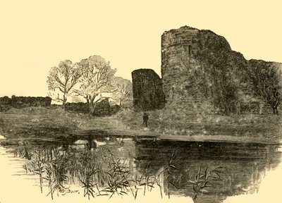 Pevensey Castle, 1898 von Unbekannt