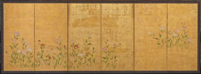 Rosa und rote Mohnblumen, Edo-Periode, 1615-1868 von Unbekannt