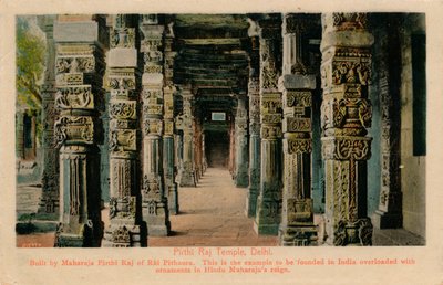 Pirthi Raj Tempel, Delhi, ca. 1900 von Unbekannt