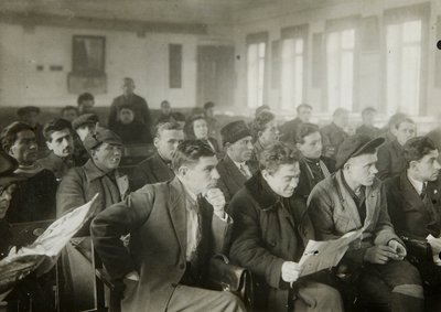 Politische Unterweisung, UdSSR, 1920er Jahre von Unbekannt