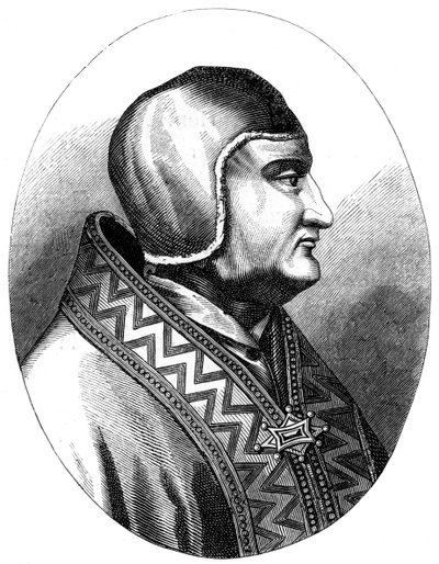 Papst Clemens IV. gestorben 1268, 1849 von Unbekannt