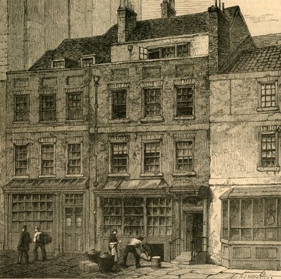 Popes House, Plough Court, Lombard Street 1860, 1897 von Unbekannt