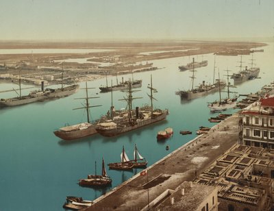 Port Said, Suez, um 1900 von Unbekannt