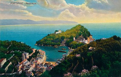 Portofino - Panorama, um 1890 von Unbekannt