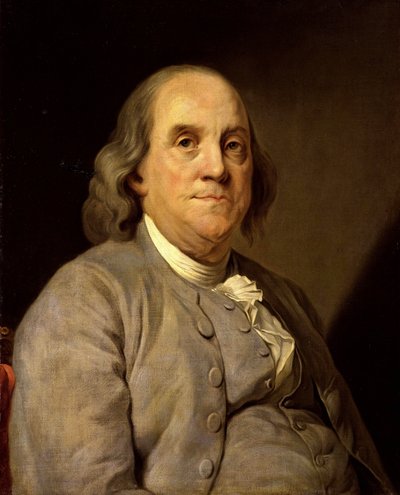 Porträt von Benjamin Franklin von Unbekannt