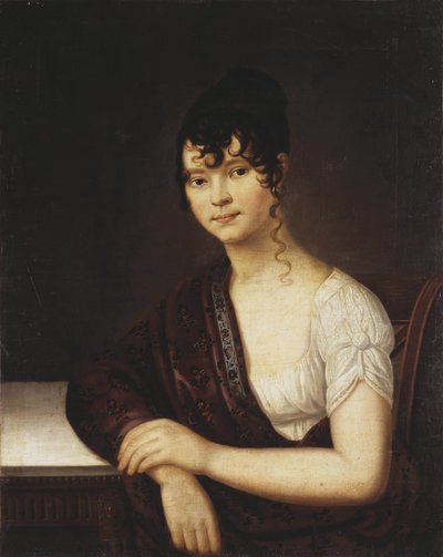 Porträt von Elizaveta Ivanovna Ogareva 1784-1815, 1800er von Unbekannt