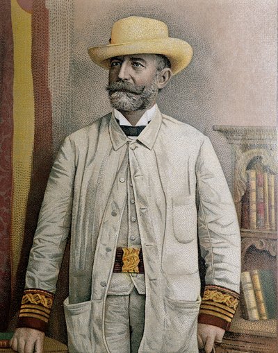Porträt von Fidel Alonso Santocildes (1844-1895), Illustration von Unbekannt