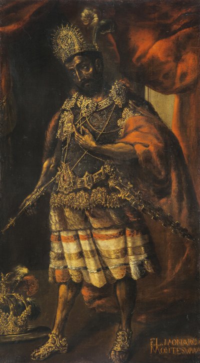 Porträt von Moctezuma II von Unbekannt