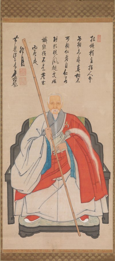 Porträt von Yinyuan Longqi Ingen Ryuki, 1676 von Unbekannt