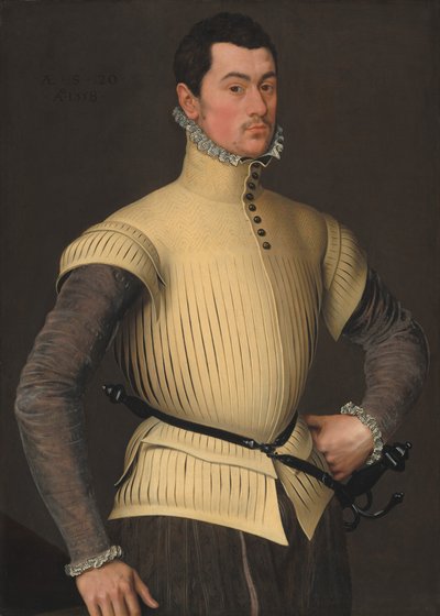 Porträt eines jungen Mannes, 1558 von Unbekannt