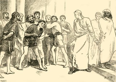 Posthumius im Theater von Tarent von Unbekannt
