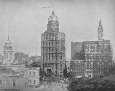 Printing House Square, New York, um 1897 von Unbekannt