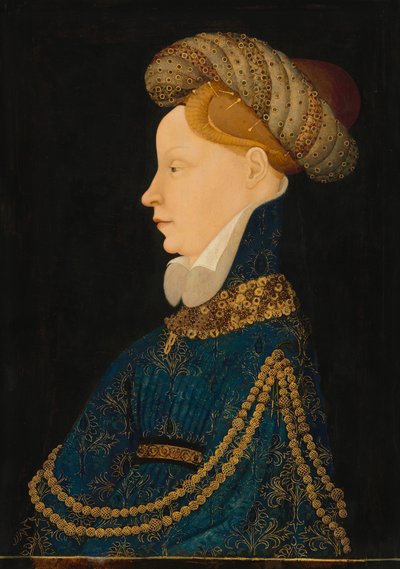 Profilporträt einer Dame, ca. 1410 von Unbekannt