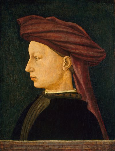 Profilporträt eines jungen Mannes, 1430-1450 von Unbekannt