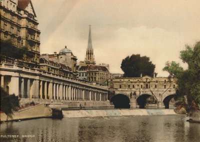Pulteney Bridge, Bath, Somerset, um 1925 von Unbekannt