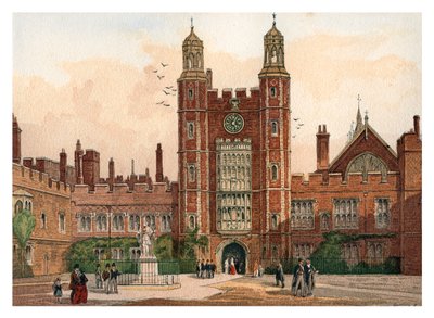 Innenhof des Eton College, 1880 von Unbekannt