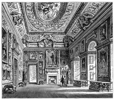 Zeichenzimmer von Königin Caroline, Kensington Palace, London, 1900 von Unbekannt