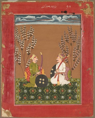 Raga Suramananda, Seite aus einer Ragamala-Serie, um 1750 von Unbekannt