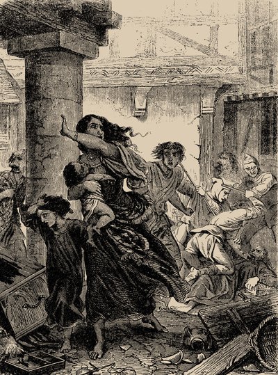 Rheinland-Massaker an den Juden im Jahr 1096 von Unbekannt