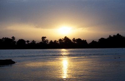 Nil bei Sonnenuntergang, Ägypten von Unbekannt