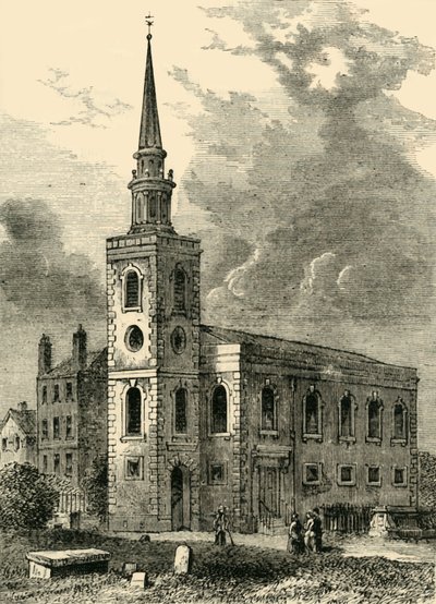 Rotherhithe Kirche, 1750, ca. 1878 von Unbekannt