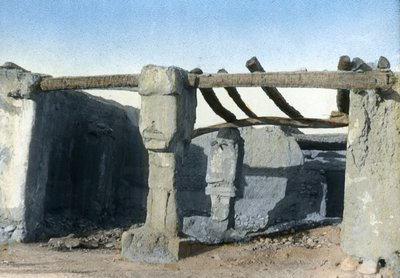 Zerstörtes Haus, El Kantara, Tunesien von Unbekannt