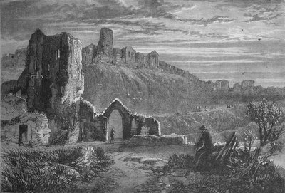 Ruinen von Hastings Castle, ca. 1880 von Unbekannt