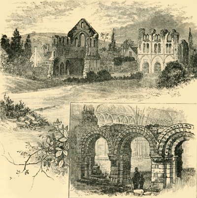 Ruinen der Wenlock Priory, 1898 von Unbekannt