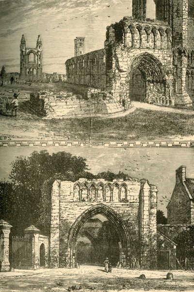 Ruinen der Kathedrale. Die Pends von Unbekannt