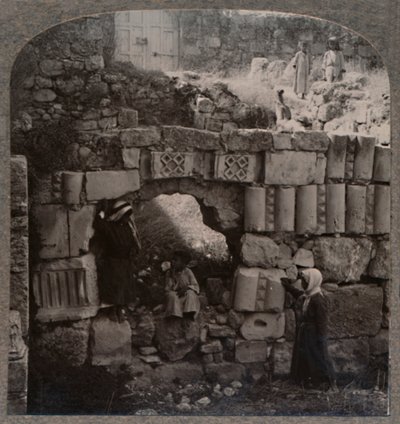Ruinen des Hauses des Lazarus, um 1900 von Unbekannt
