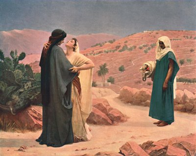 Ruth und Naomi, 1886, ca. 1902 von Unbekannt