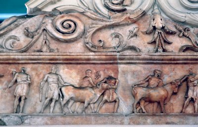 Opferszene auf der Ara Pacis, Rom von Unbekannt