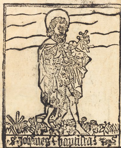 Heiliger Johannes der Täufer [recto], wahrscheinlich 1460-1480 von Unbekannt